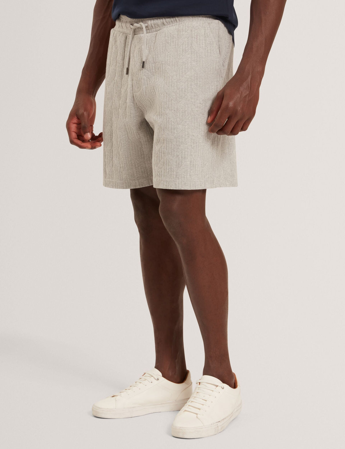 Men CORWIAS Cable Texture Pull-On Relaxed Shorts - Ted Baker