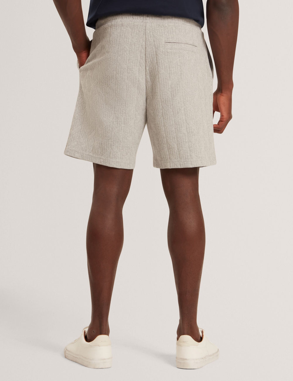 Men CORWIAS Cable Texture Pull-On Relaxed Shorts - Ted Baker