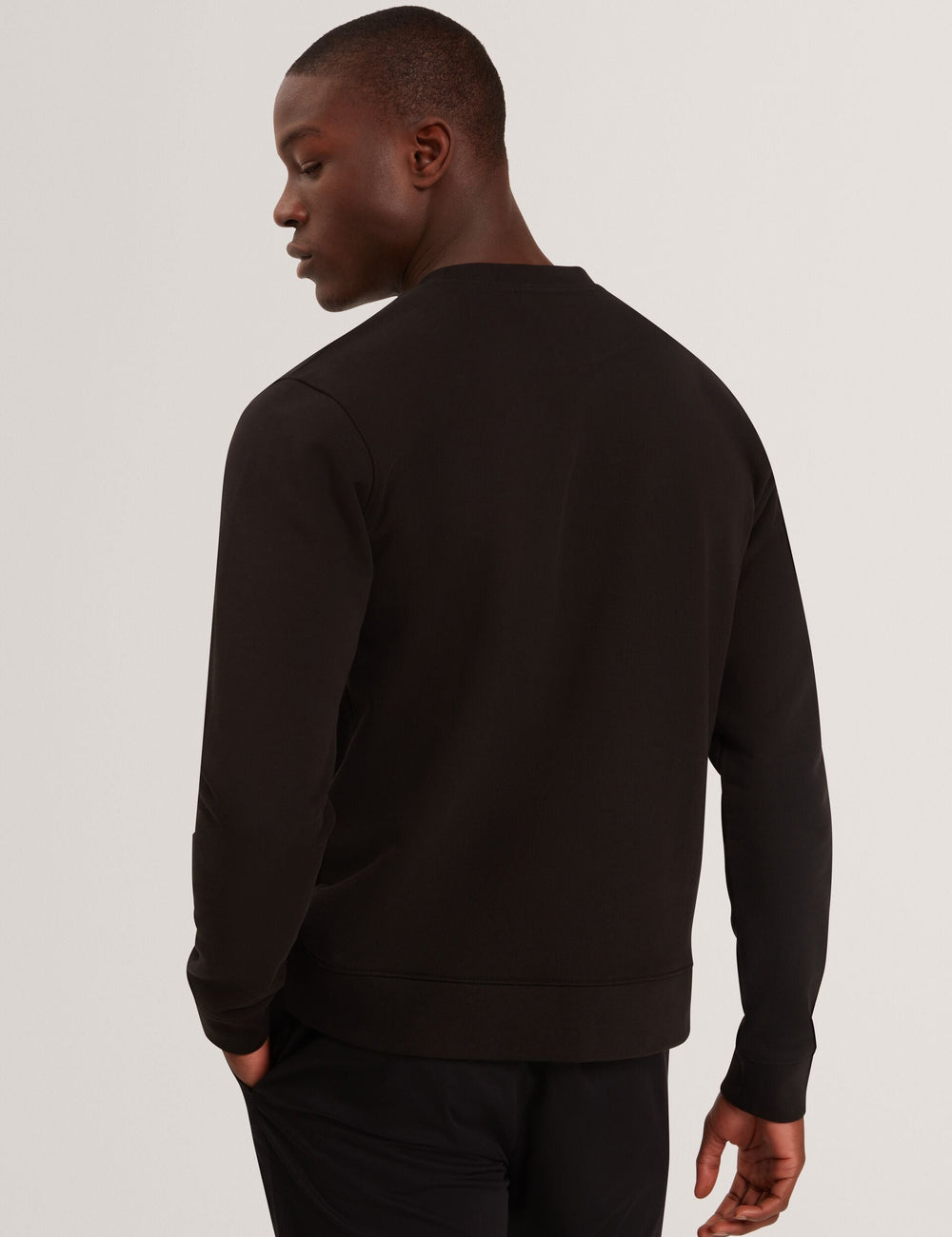 Men|Sale ATBOX Logo Patch Cotton Crew Neck Sweatshirt - Ted Baker
