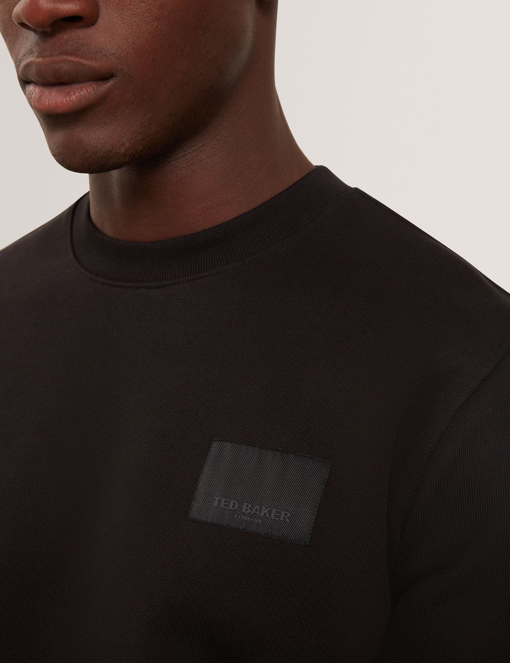 Men|Sale ATBOX Logo Patch Cotton Crew Neck Sweatshirt - Ted Baker
