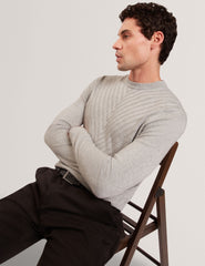 Men|Sale CORBIN Chevron Texture Knit Crew Neck Sweater - Ted Baker