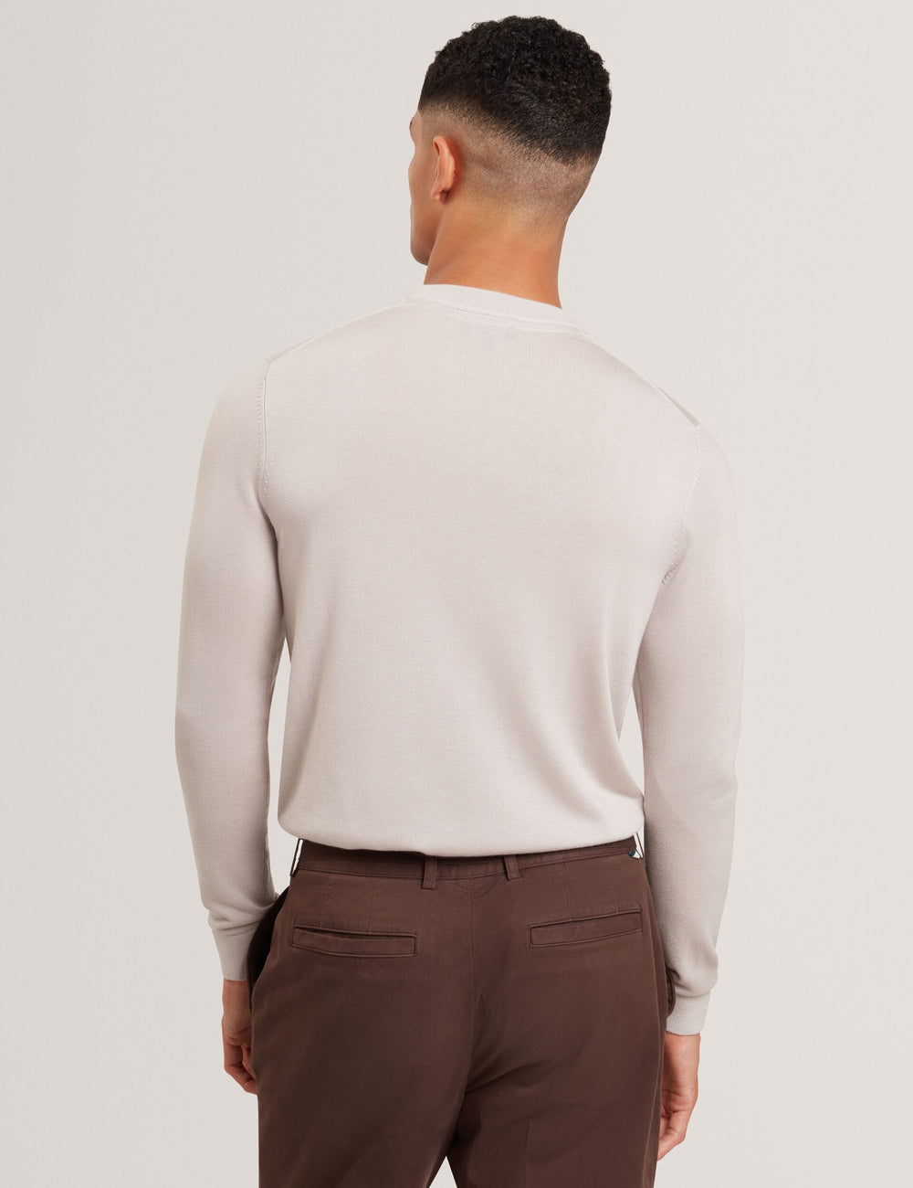 Men|Sale TORRA - Long Sleeve Silk Blend Crew Neck Jumper - Ted Baker