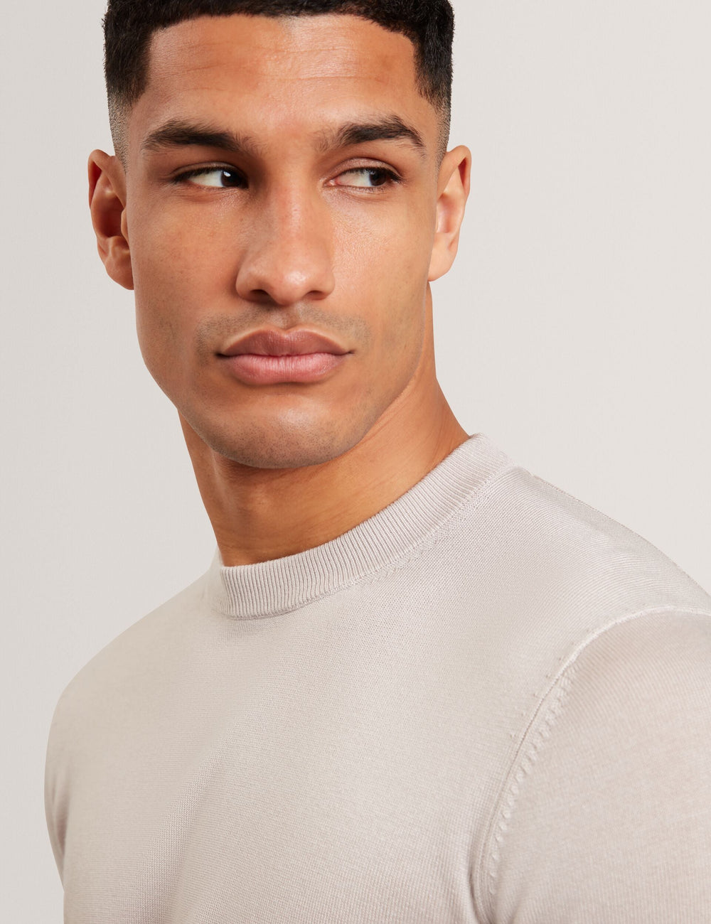 Men|Sale TORRA - Long Sleeve Silk Blend Crew Neck Jumper - Ted Baker