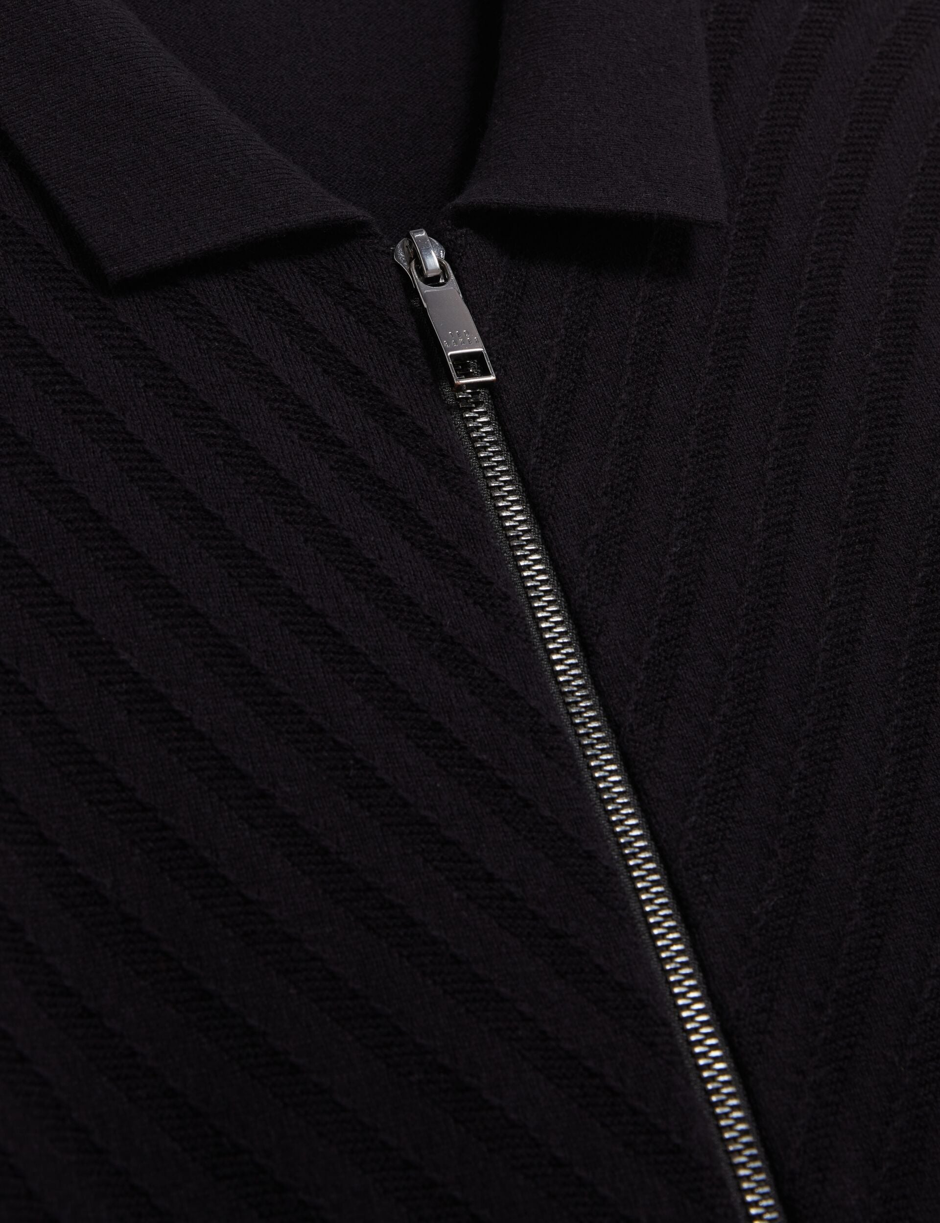 Men|Sale LYSAND Chevron Stitch Zip-Up Wool Knit Cardigan - Ted Baker