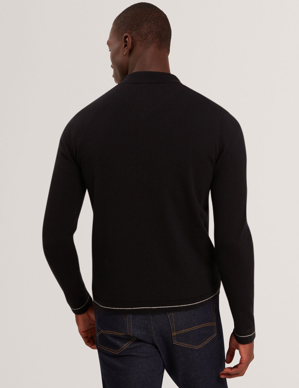Men|Sale LYSAND Chevron Stitch Zip-Up Wool Knit Cardigan - Ted Baker