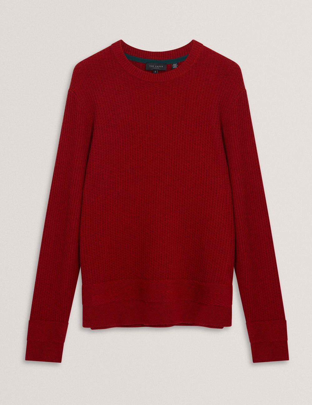 Men|Sale LEOCADI Herringbone Trim Textured Knit Sweater - Ted Baker