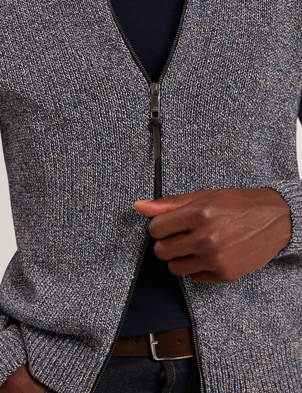 Men|Sale VARINK Twisted Yarn Knit Zip-Through Jumper - Ted Baker