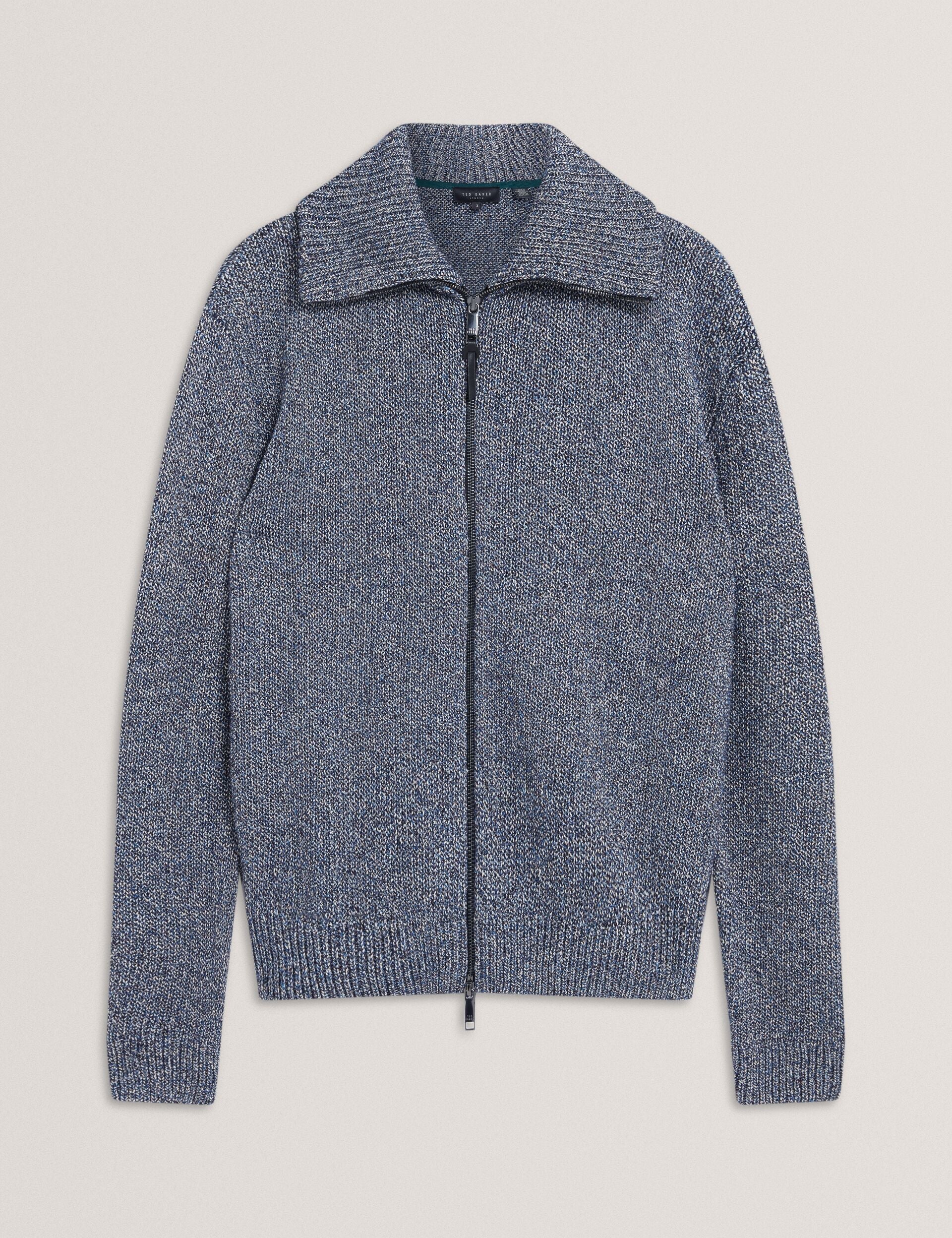 Men|Sale VARINK Twisted Yarn Knit Zip-Through Jumper - Ted Baker