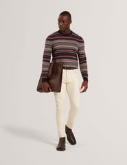 Men|Sale AMARAT Fair Isle Crew Neck Wool Sweater - Ted Baker