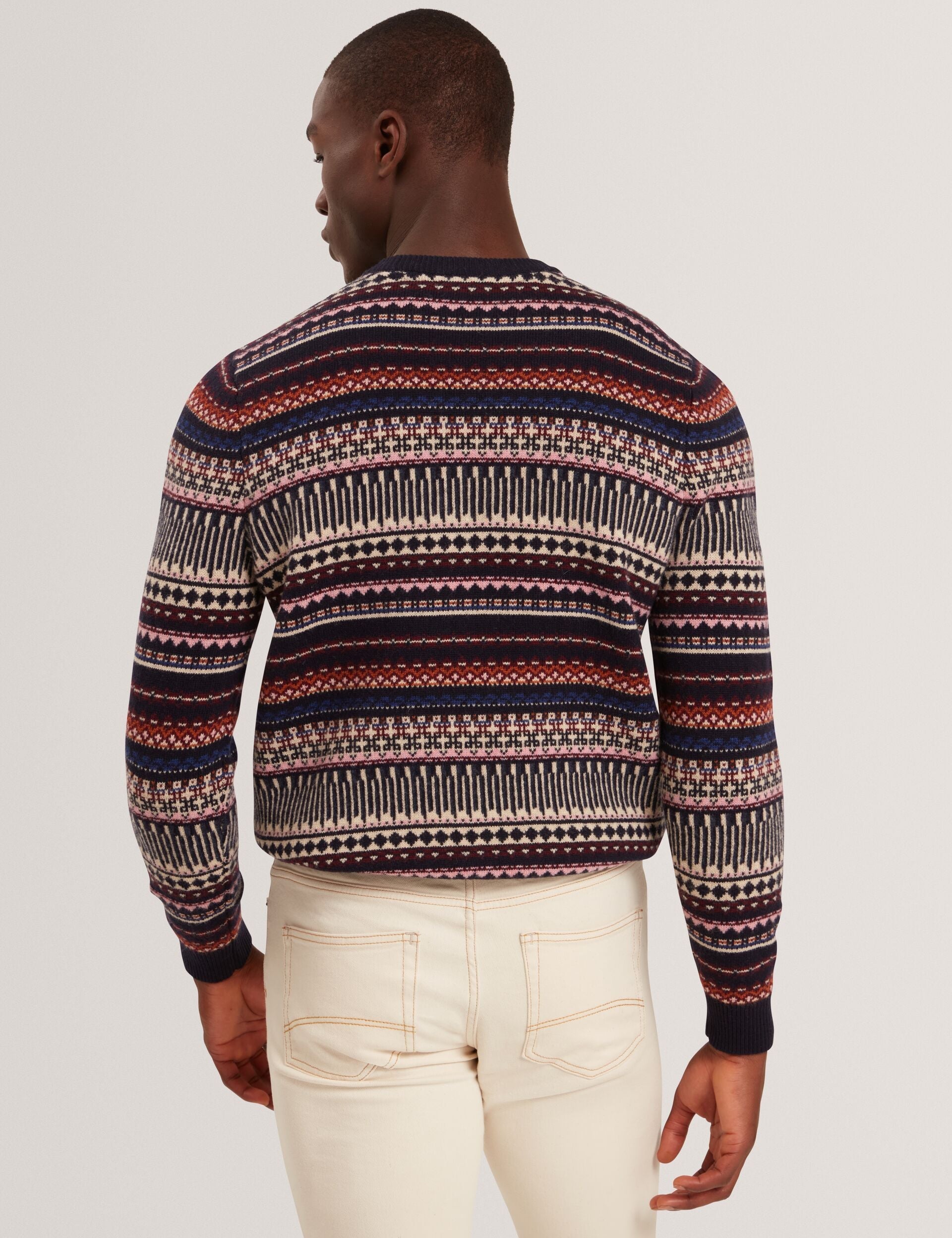 Men|Sale AMARAT Fair Isle Crew Neck Wool Sweater - Ted Baker