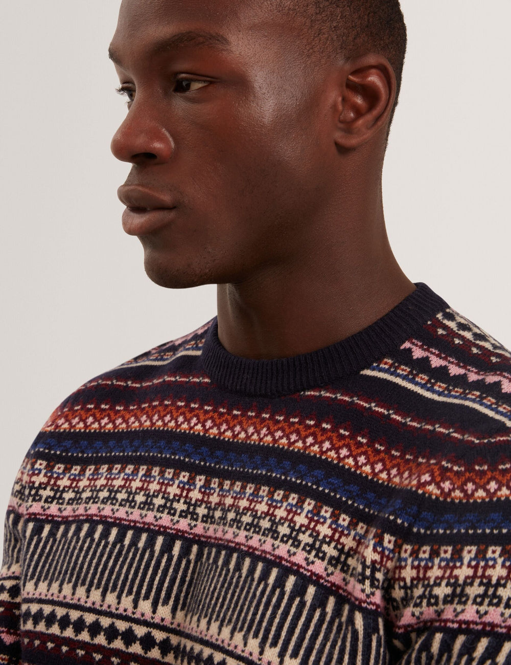 Men|Sale AMARAT Fair Isle Crew Neck Wool Sweater - Ted Baker