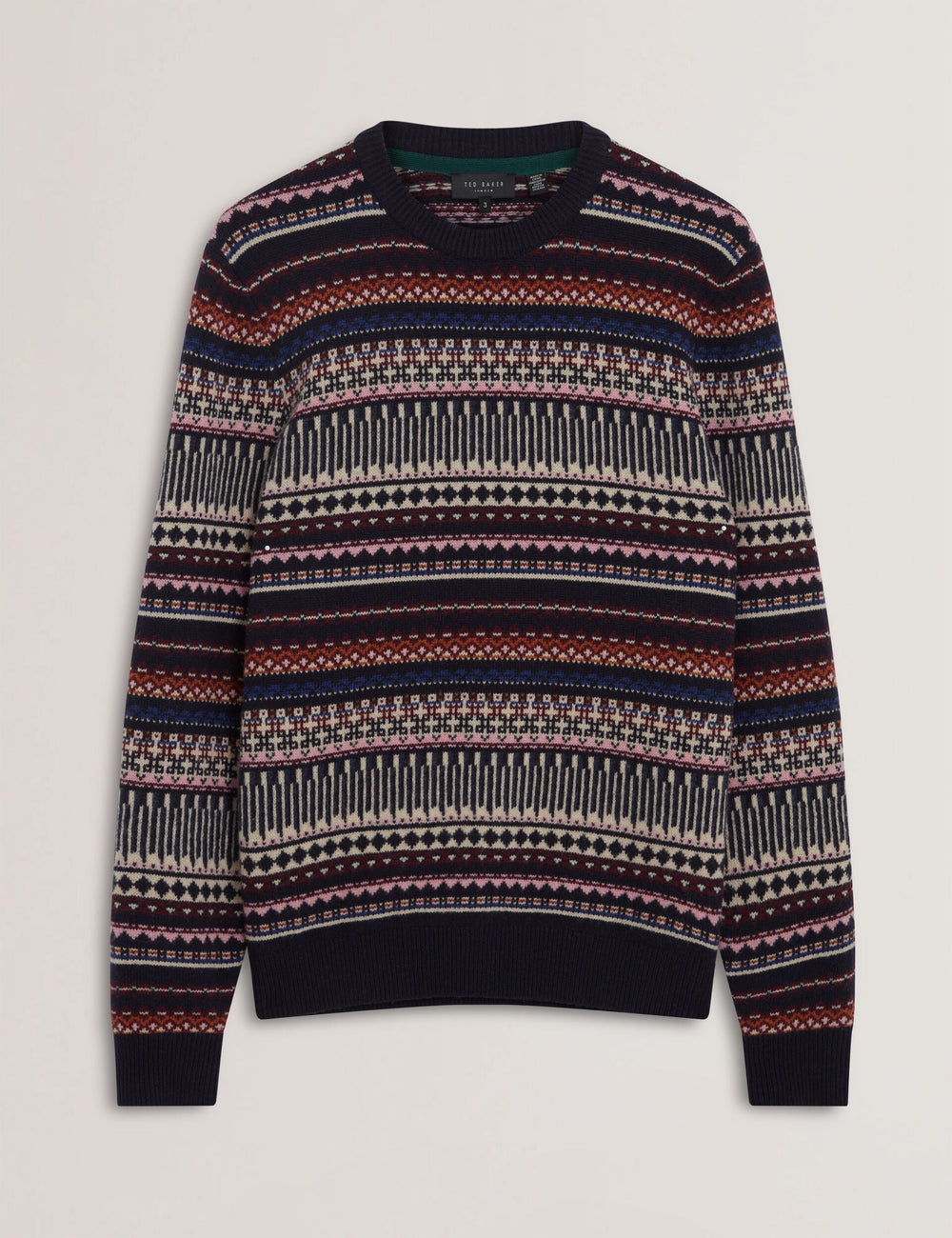 Men|Sale AMARAT Fair Isle Crew Neck Wool Sweater - Ted Baker