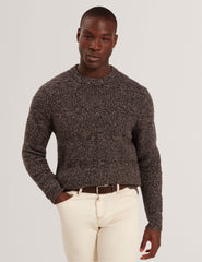 Men|Sale MORVEN Marled Wool Knit Crew Neck Sweater - Ted Baker