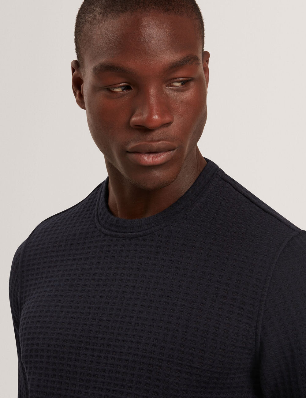 Men|Sale ORLAITE Waffle Knit Crew Neck Sweatshirt - Ted Baker
