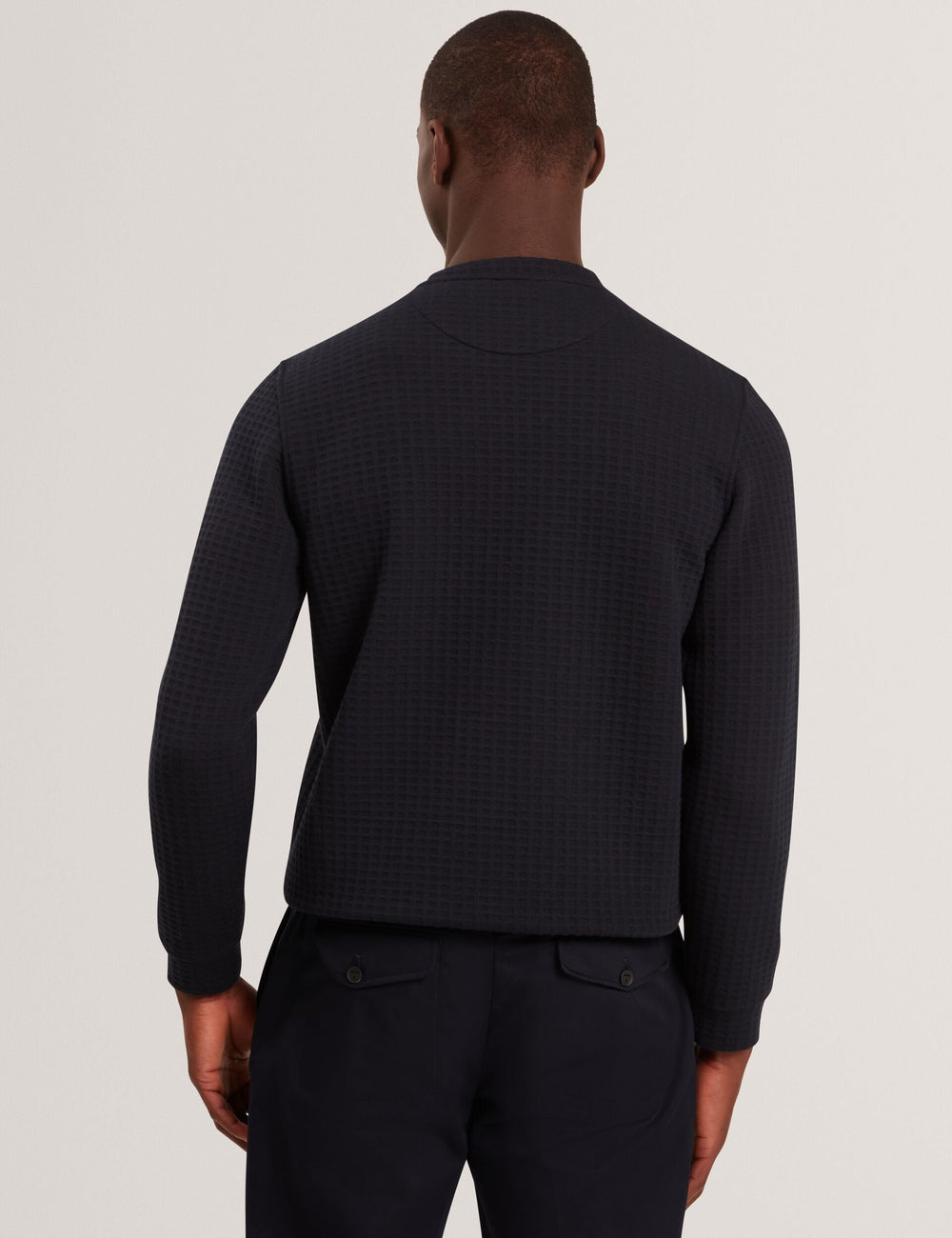 Men|Sale ORLAITE Waffle Knit Crew Neck Sweatshirt - Ted Baker