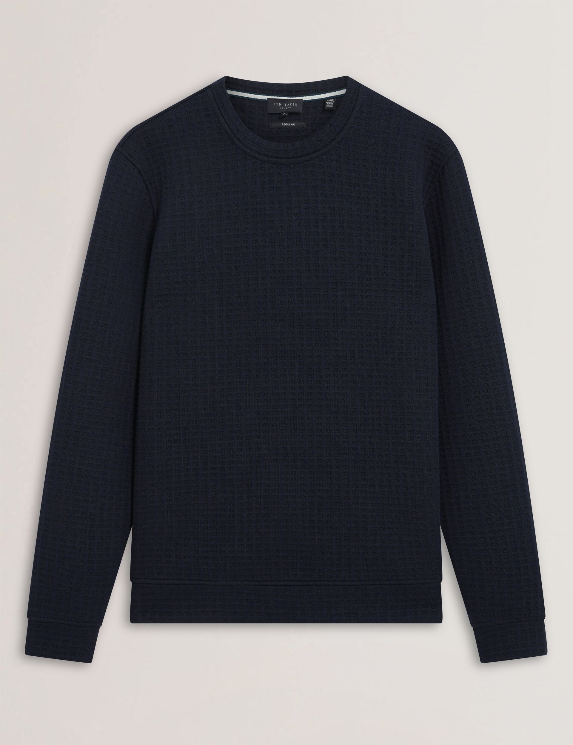 Men|Sale ORLAITE Waffle Knit Crew Neck Sweatshirt - Ted Baker