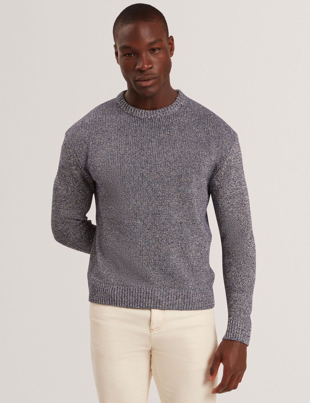 Men|Sale CHARLIZ Relaxed Fit Twist Weave Knitted Sweater - Ted Baker