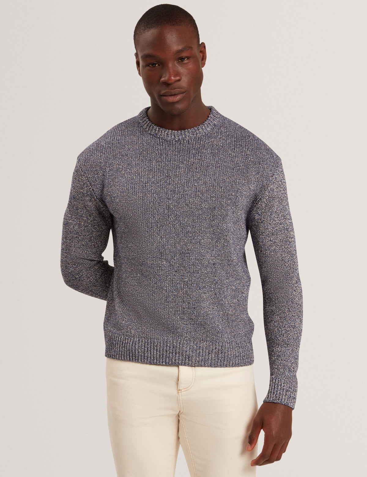 Men|Sale CHARLIZ Relaxed Fit Twist Weave Knitted Sweater - Ted Baker