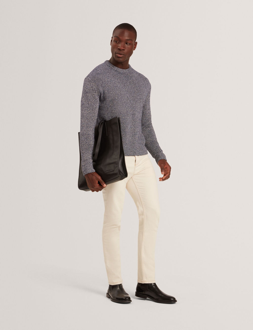 Men|Sale CHARLIZ Relaxed Fit Twist Weave Knitted Sweater - Ted Baker