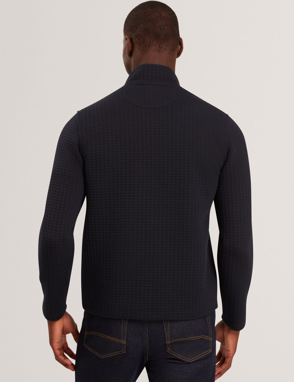 Men|Sale CAINDLE Waffle Knit Quarter Zip Sweatshirt - Ted Baker