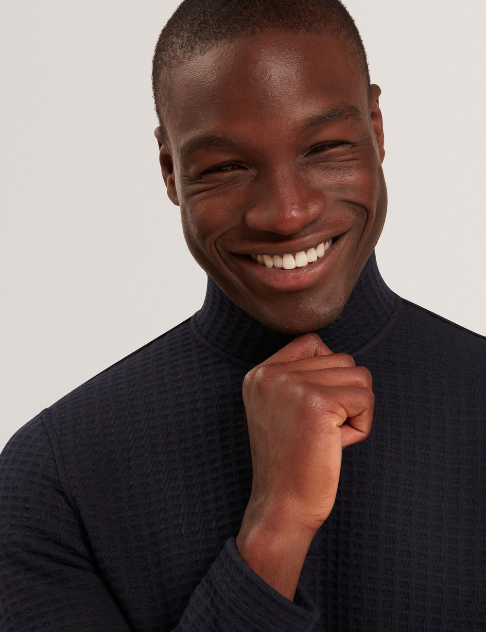 Men|Sale CAINDLE Waffle Knit Quarter Zip Sweatshirt - Ted Baker
