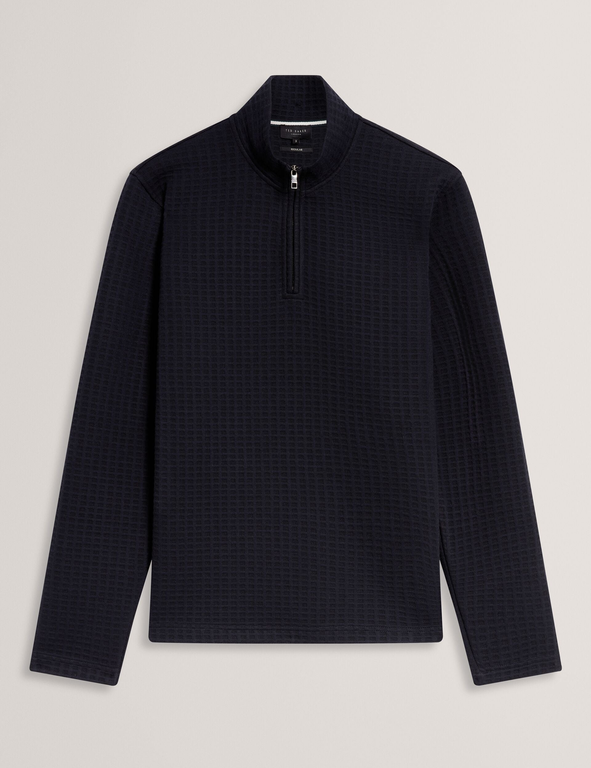 Men|Sale CAINDLE Waffle Knit Quarter Zip Sweatshirt - Ted Baker