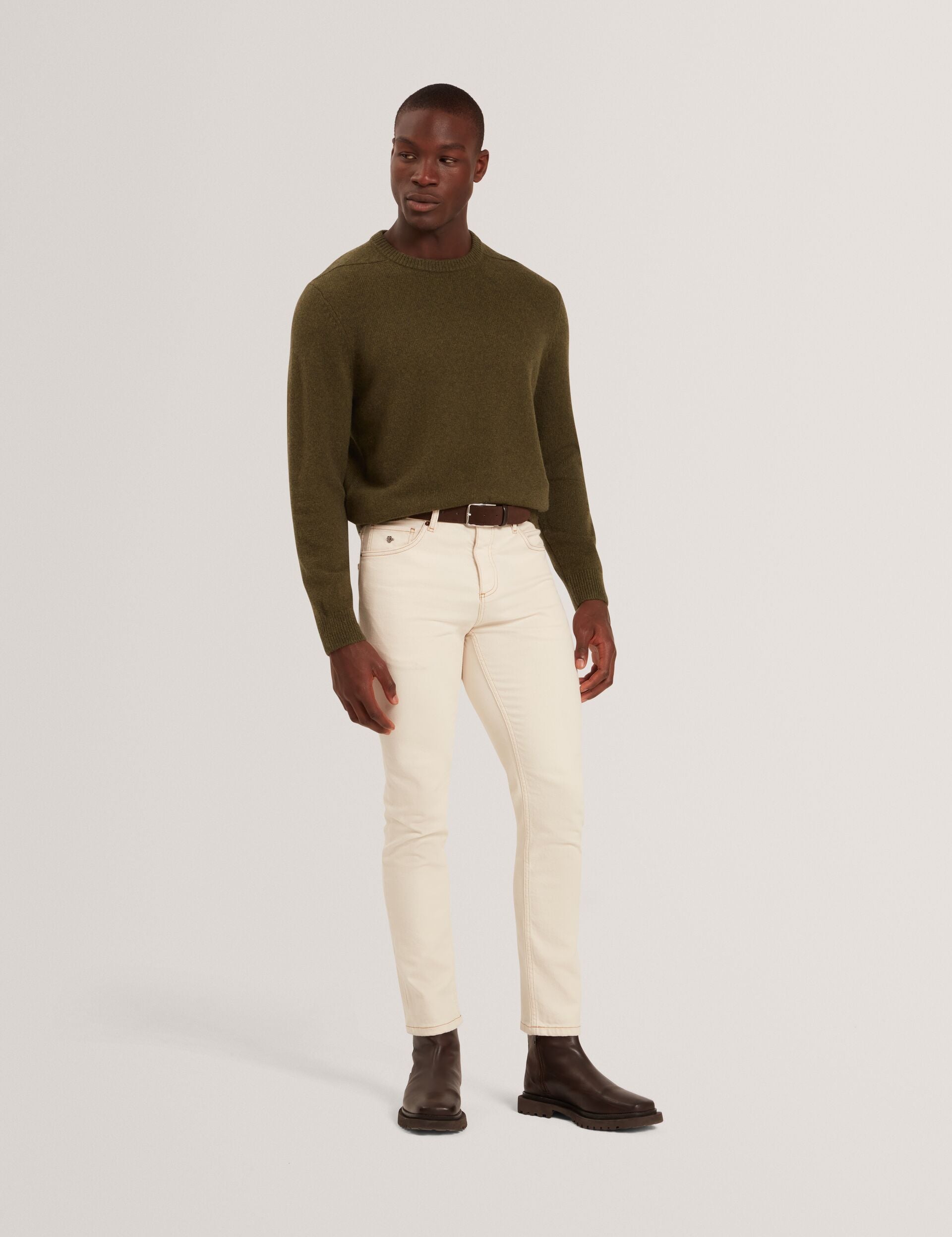 Men|Sale DEMARIO Relaxed Fit Wool Rich Knit Sweater - Ted Baker