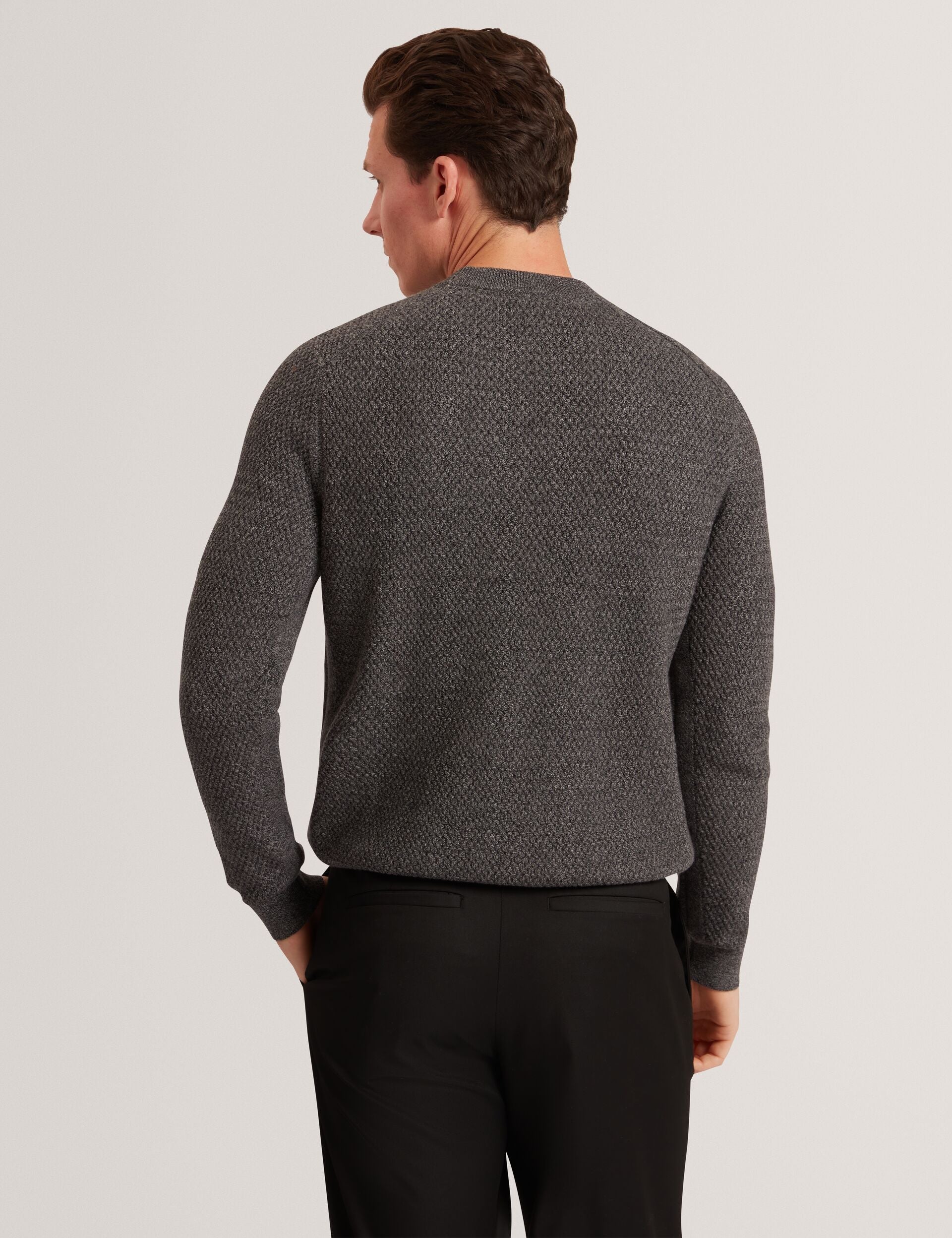 Men|Sale MONYA Textured Stitch Marled Knit Jumper - Ted Baker