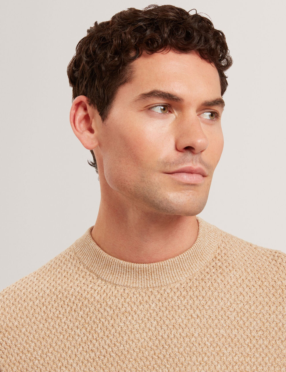 Men|Sale MONYA Textured Stitch Marled Knit Jumper - Ted Baker