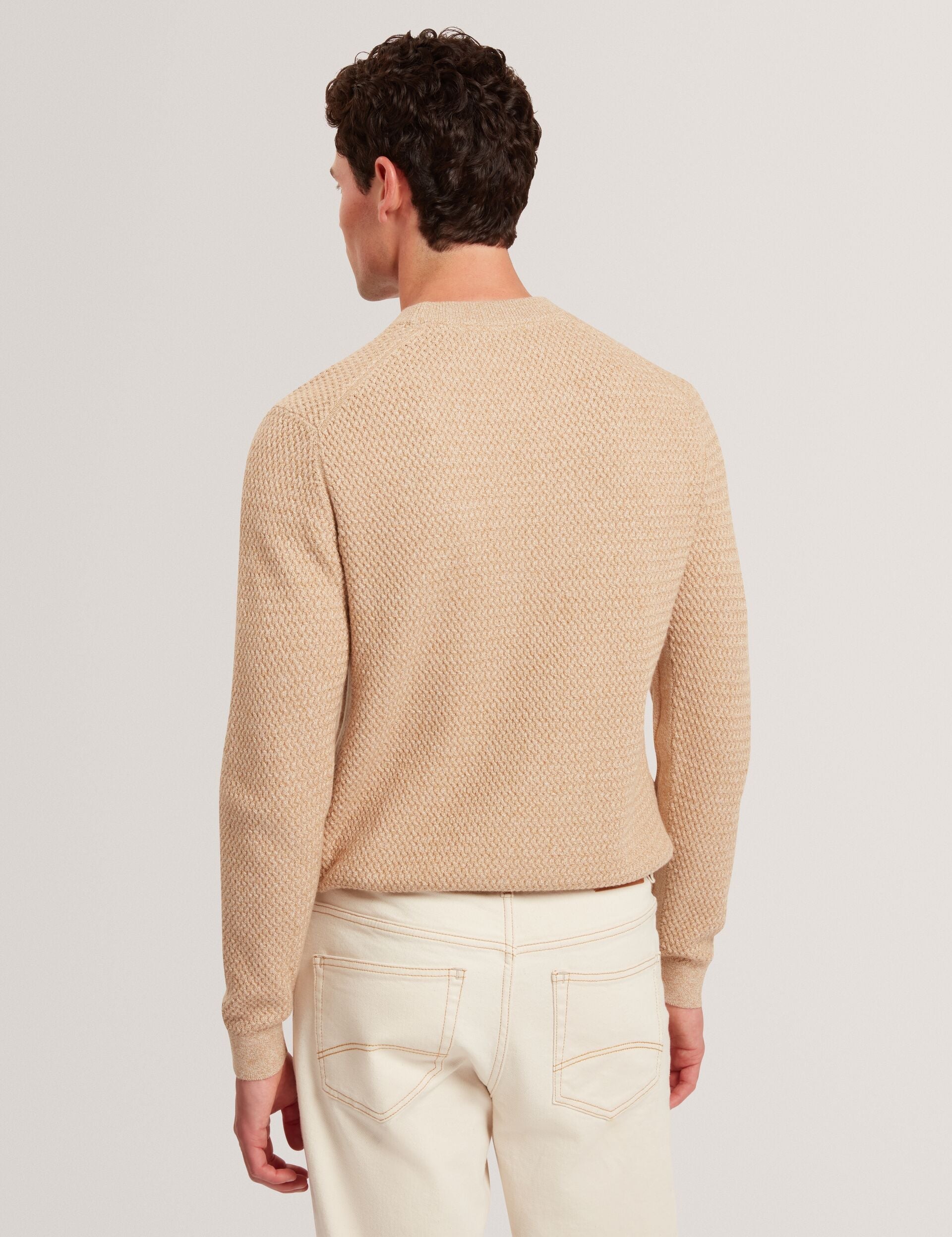 Men|Sale MONYA Textured Stitch Marled Knit Jumper - Ted Baker