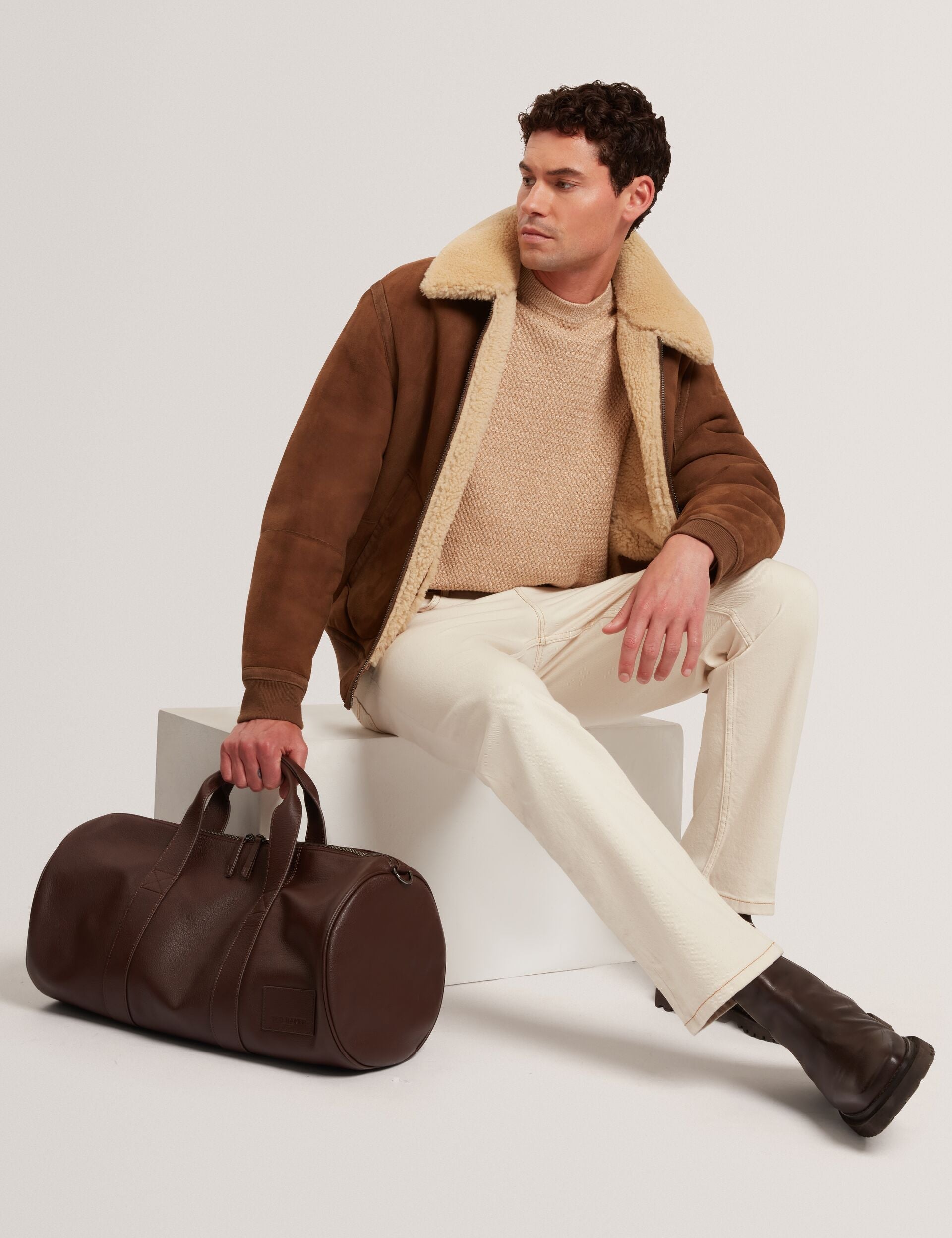 Men|Sale MONYA Textured Stitch Marled Knit Jumper - Ted Baker
