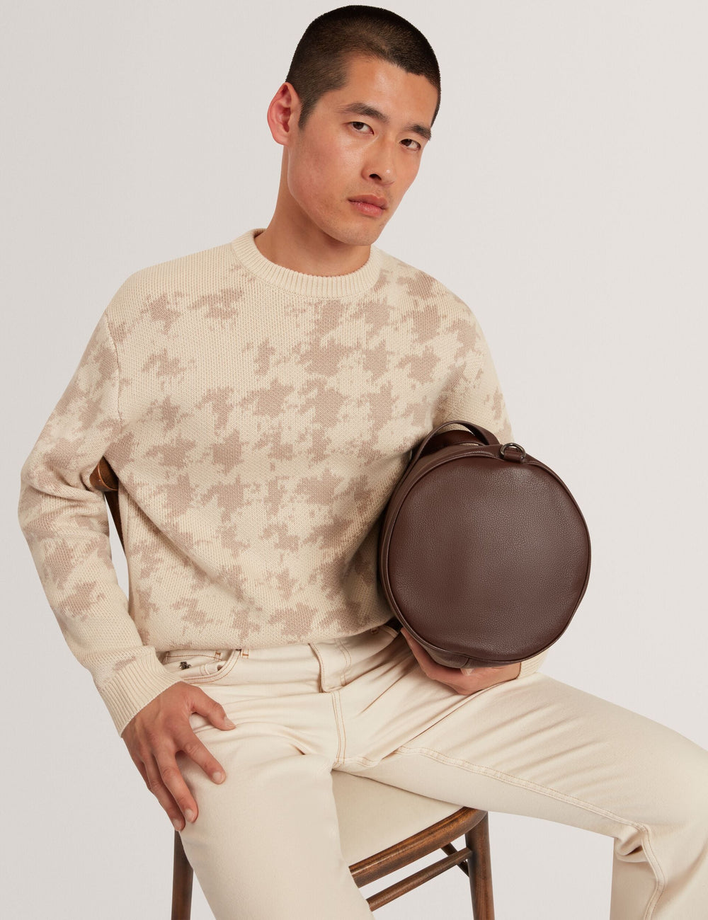 Men|Sale ZENDAYD Houndstooth Print Chunky Knit Jumper - Ted Baker