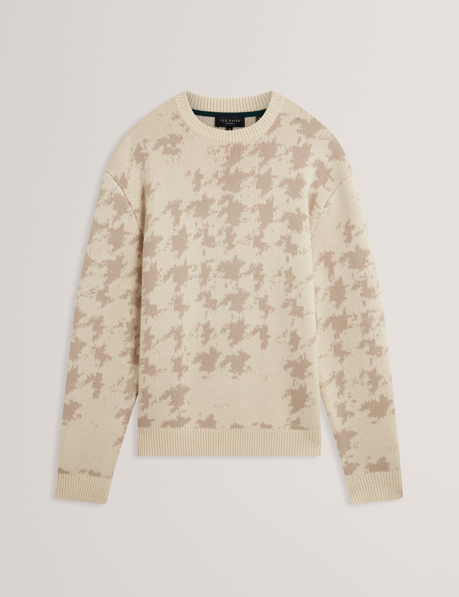 Men|Sale ZENDAYD Houndstooth Print Chunky Knit Jumper - Ted Baker