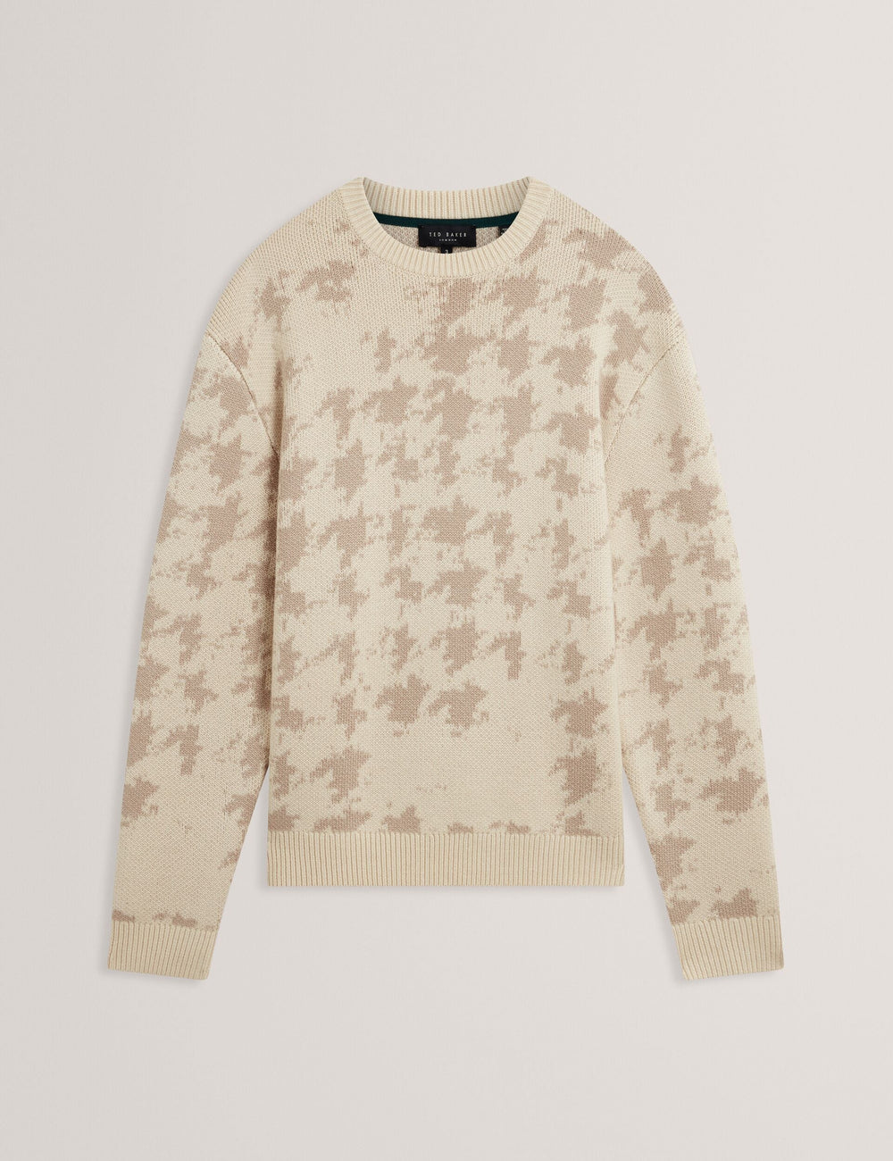 Men|Sale ZENDAYD Houndstooth Print Chunky Knit Jumper - Ted Baker