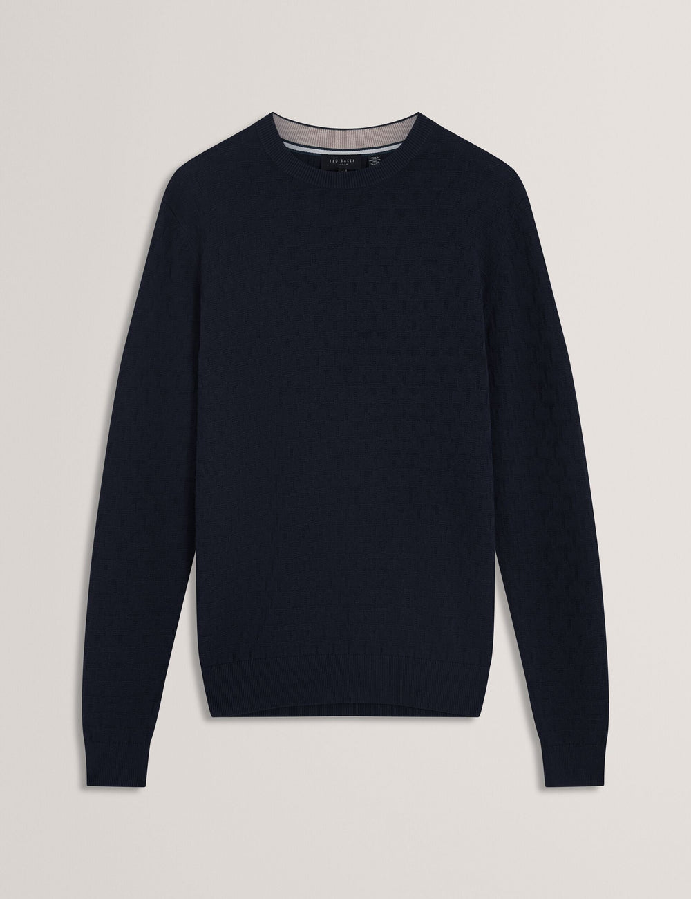 Men|Sale SAINSY Branded Texture Crew Neck Jumper - Ted Baker