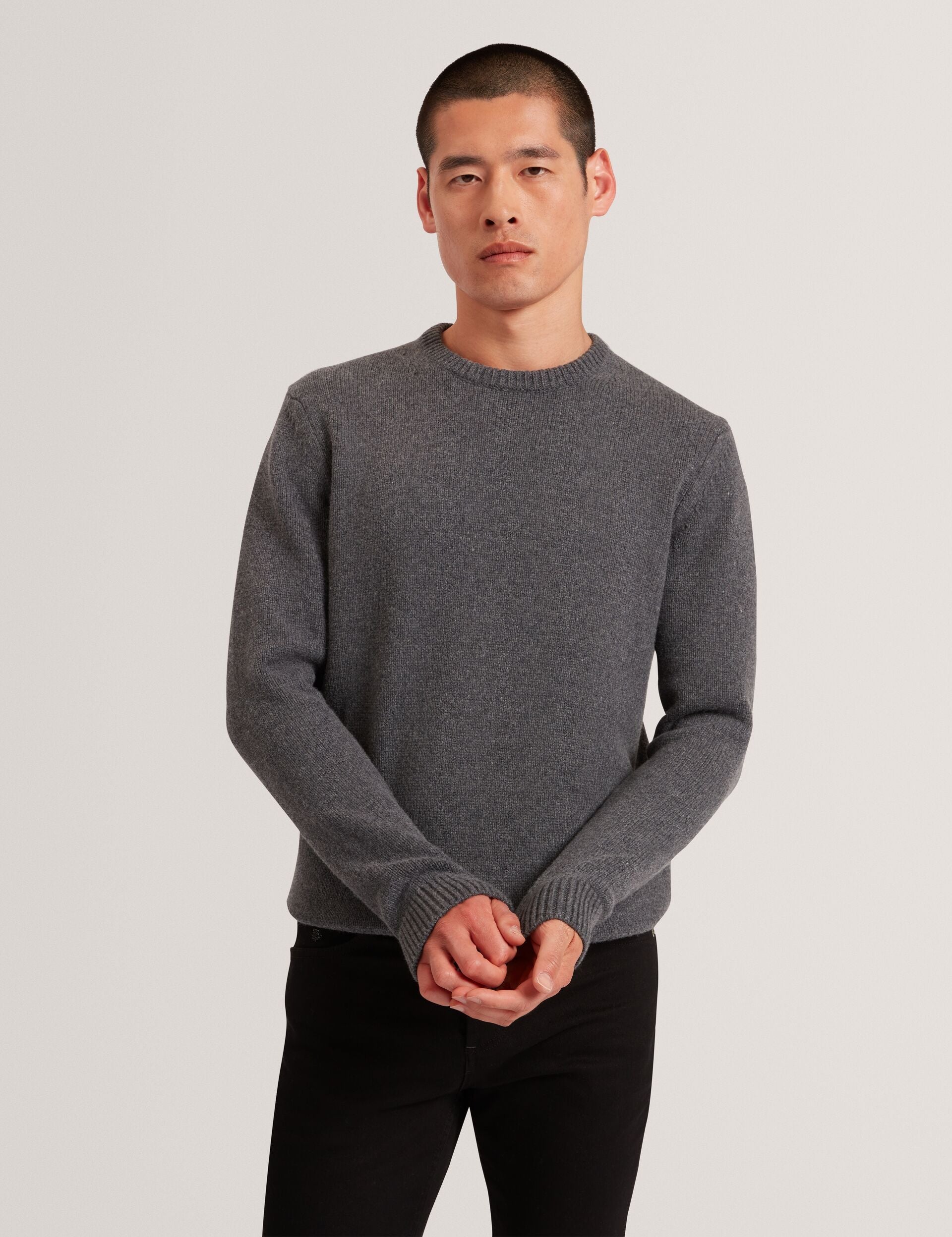 Men|Sale ROST Chunky Knit Crew Neck Sweater - Ted Baker
