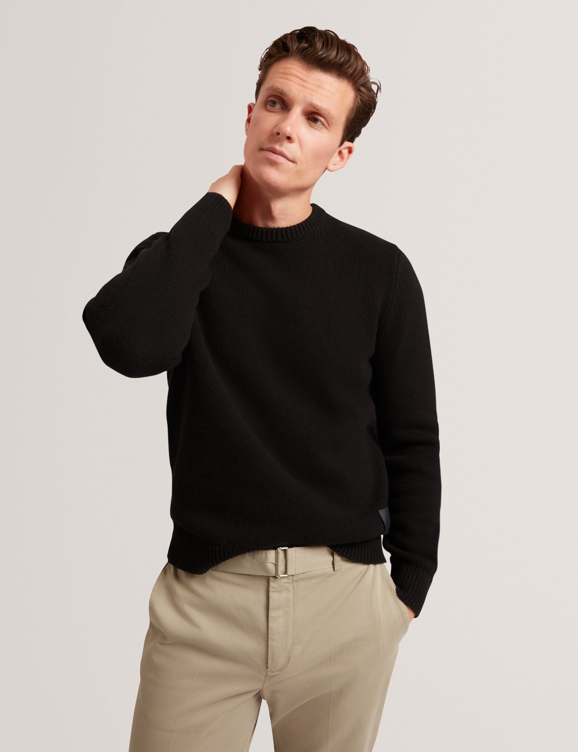Men|Sale ROST Chunky Knit Crew Neck Jumper - Ted Baker