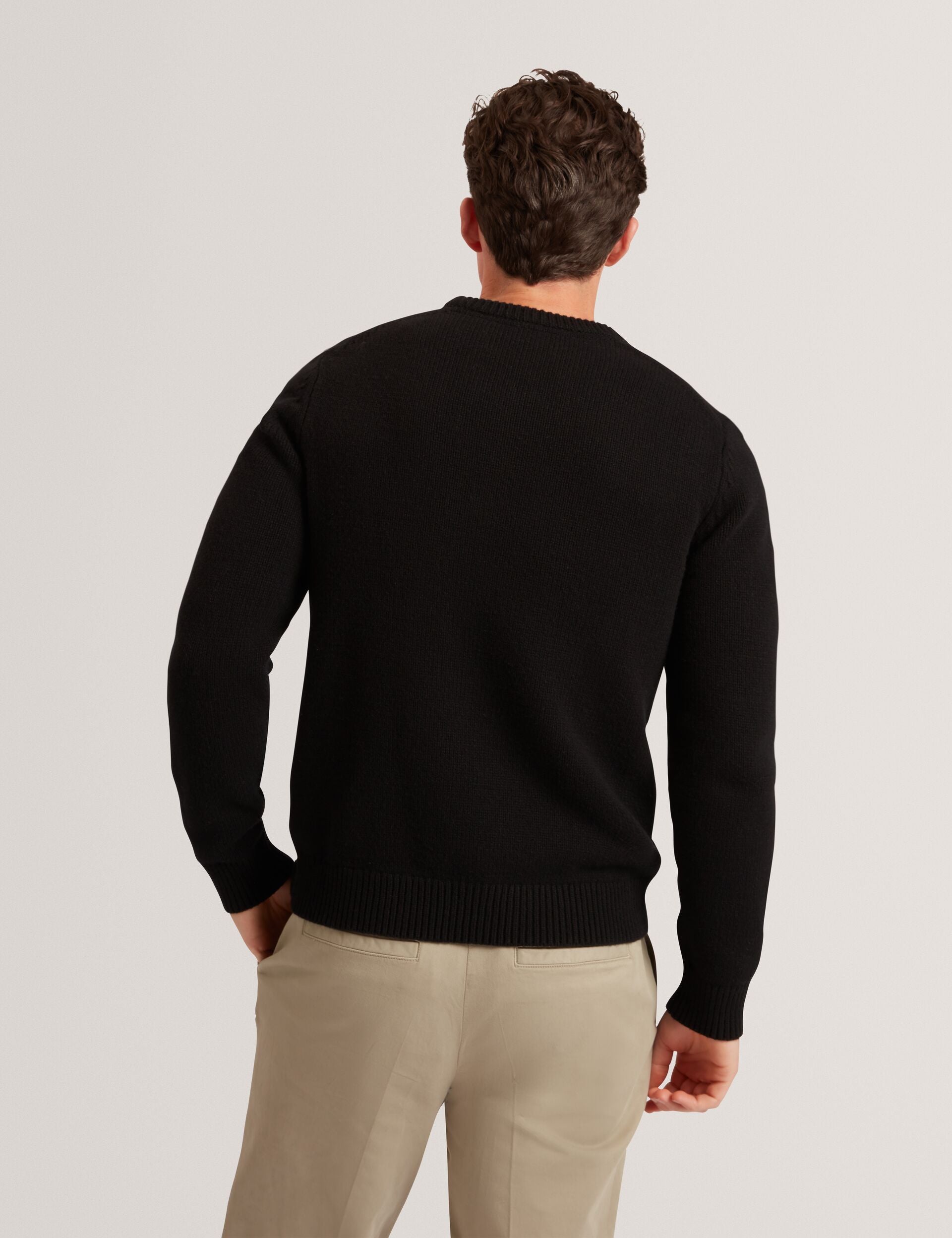 Men|Sale ROST Chunky Knit Crew Neck Jumper - Ted Baker