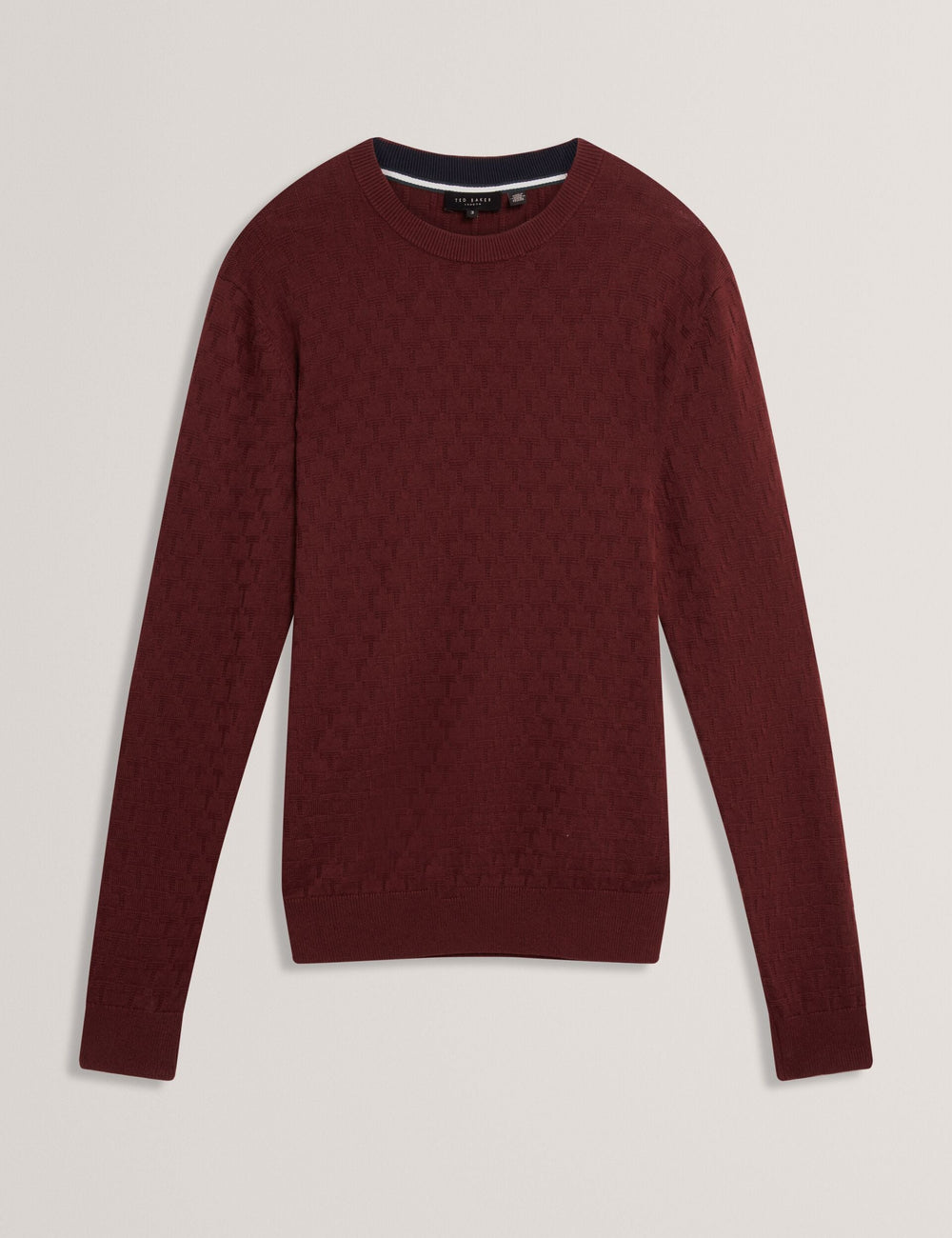 Men|Sale SAINSY Branded Texture Crew Neck Jumper - Ted Baker