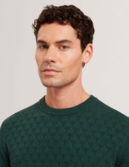 Men|Sale SAINSY Branded Texture Crew Neck Jumper - Ted Baker