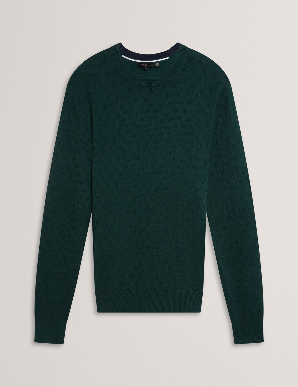 Men|Sale SAINSY Branded Texture Crew Neck Jumper - Ted Baker