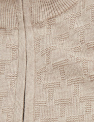 Men|Sale JEREMEE Branded Texture Zip Neck Jumper - Ted Baker