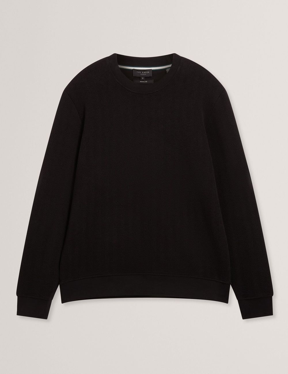 Men|Sale ELATES Herringbone Texture Crew Neck Sweatshirt - Ted Baker