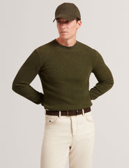 Men|Sale CLACX Waffle Knit Crew Neck Jumper - Ted Baker