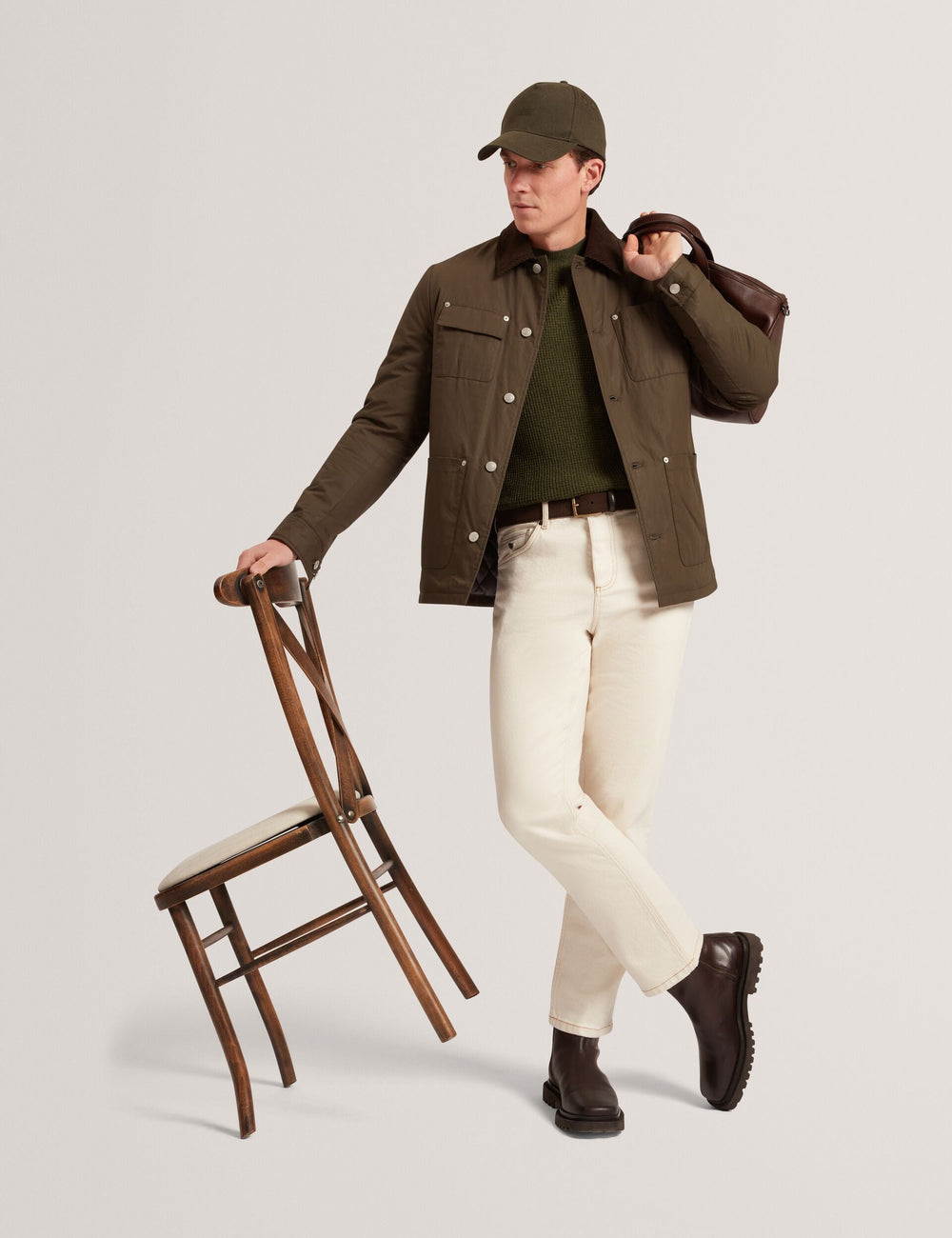 Men|Sale CLACX Waffle Knit Crew Neck Jumper - Ted Baker