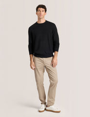 Men T STITCH LONG SLEEVE CREW NECK SWEATER - Black Beauty - Ted Baker