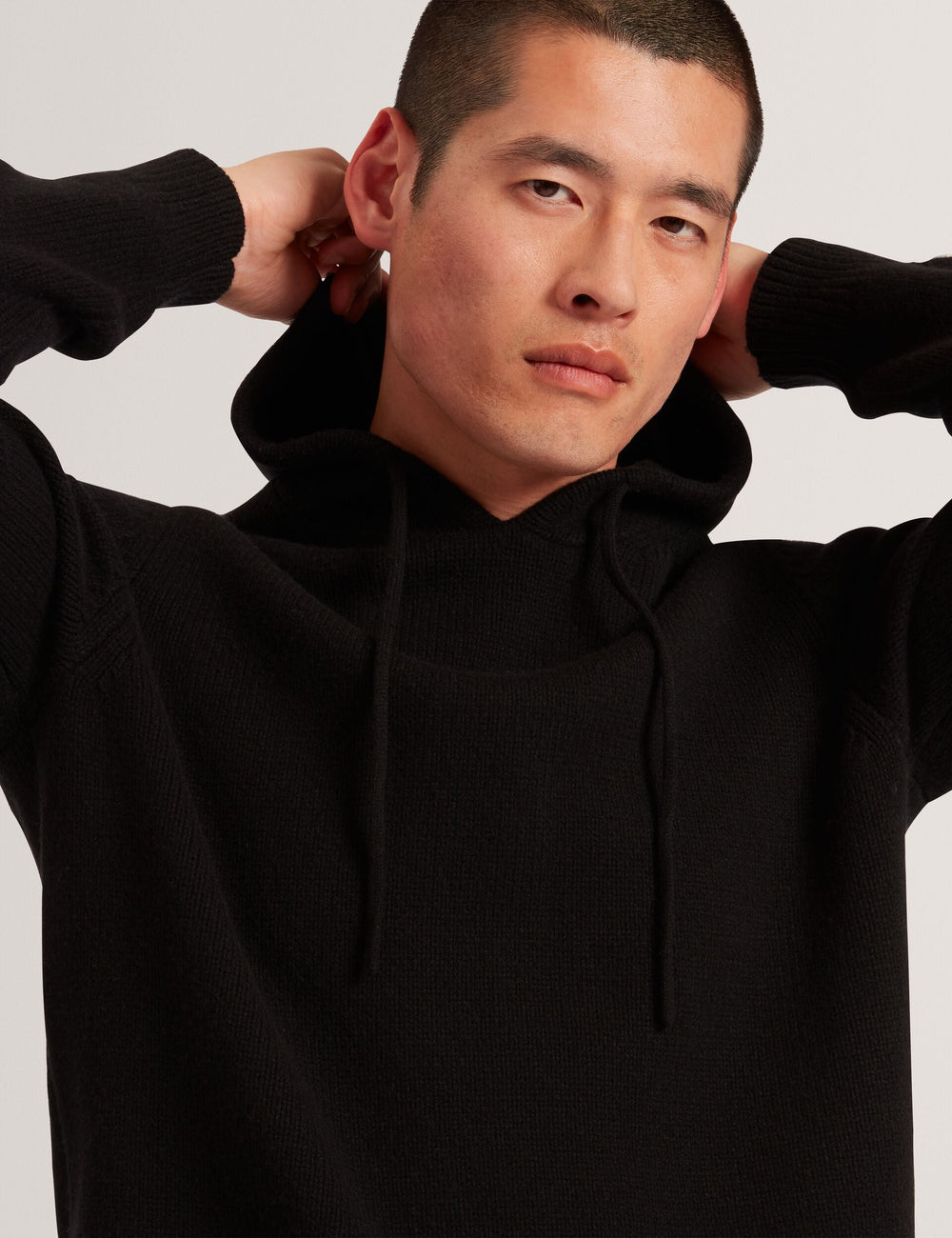 Men|Sale KINS Wool Rich Knit Long Sleeve Hoodie - Ted Baker