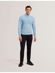 Men SIMONEA - Textured Panel Half-Zip Modal Sweatshirt - Ted Baker