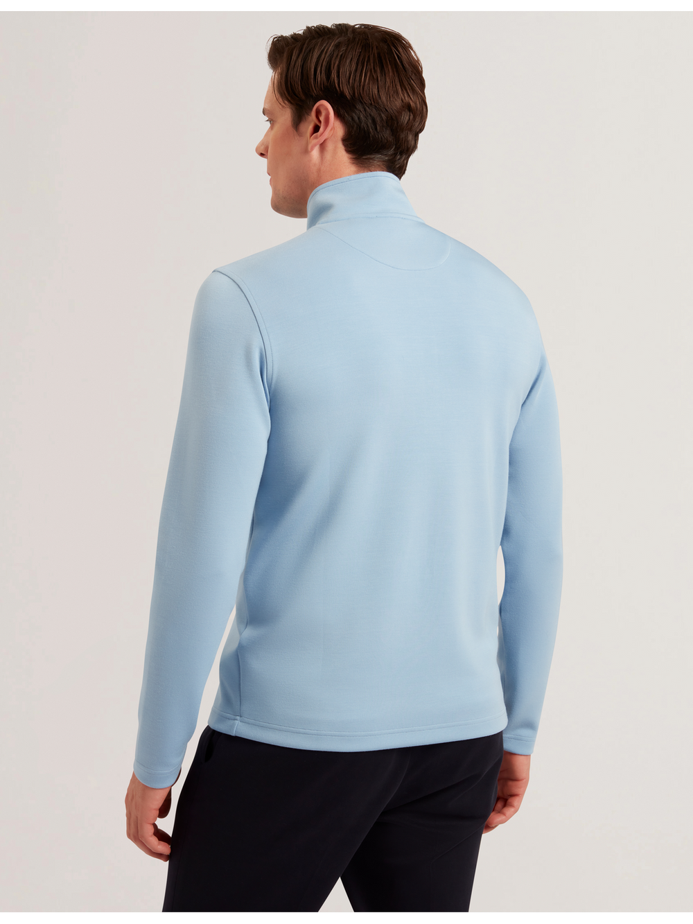 Men SIMONEA - Textured Panel Half-Zip Modal Sweatshirt - Ted Baker