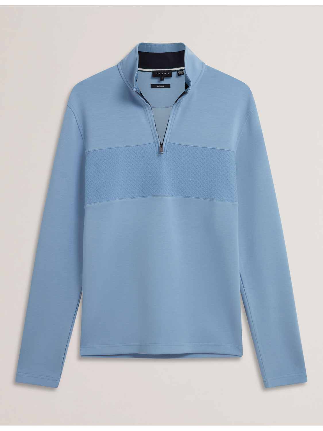 Men SIMONEA - Textured Panel Half-Zip Modal Sweatshirt - Ted Baker
